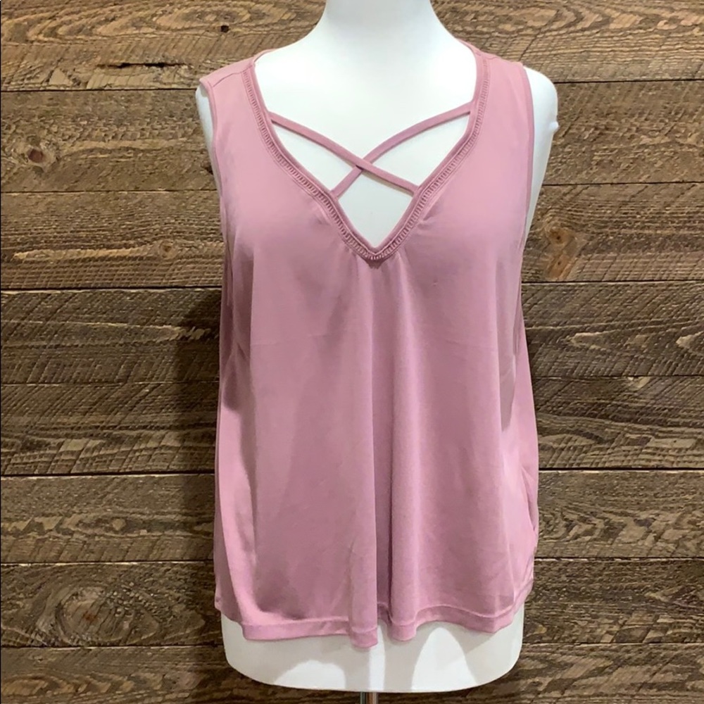 Crisscross front tank top